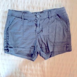 Linen blend shorts